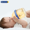 Baby Wide Mouth Milk Bottle Silicone 300ml Breast Shaped Feeding Bottle Medium Flow